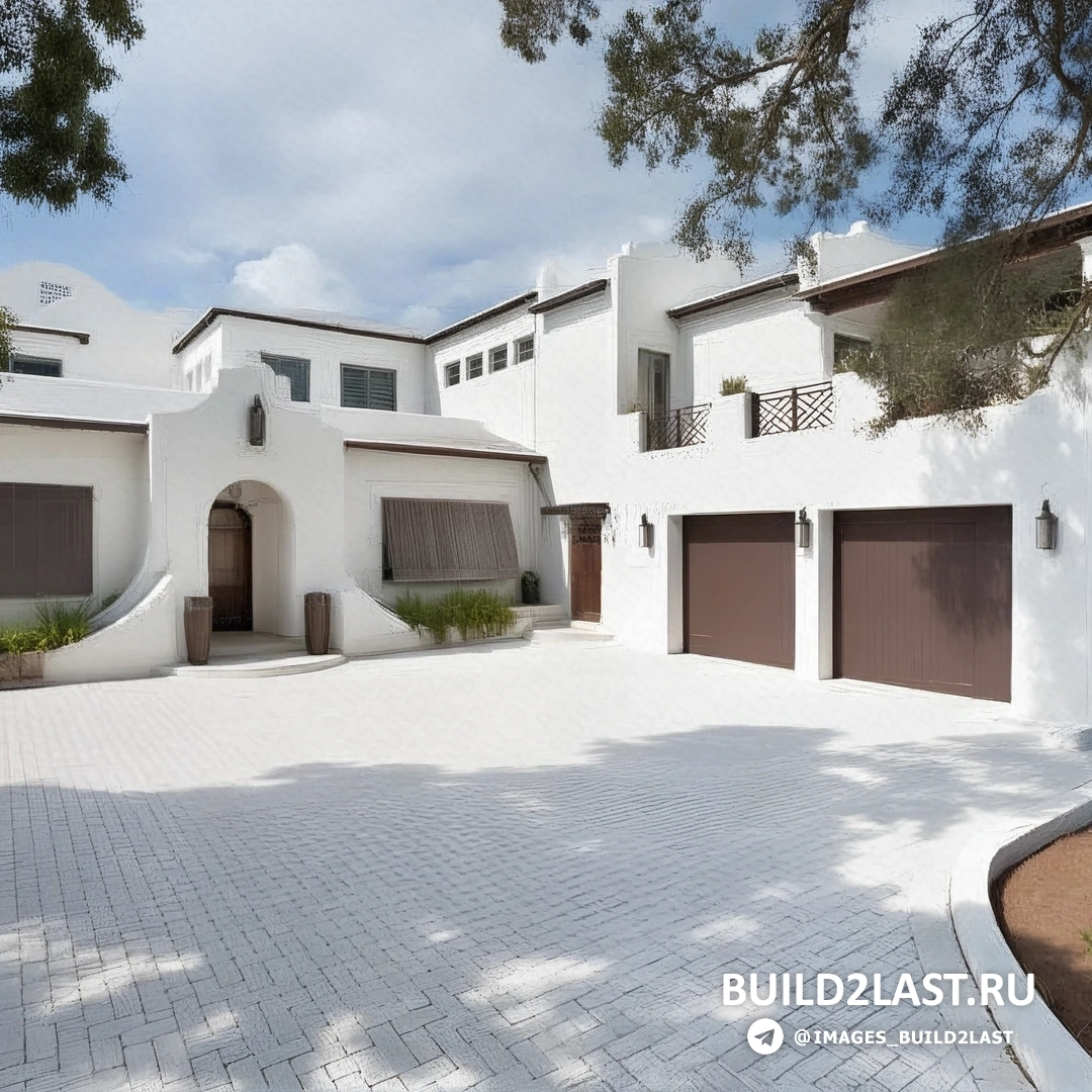 Дом с солнечными панелями на крыше и зеленым садом вокруг