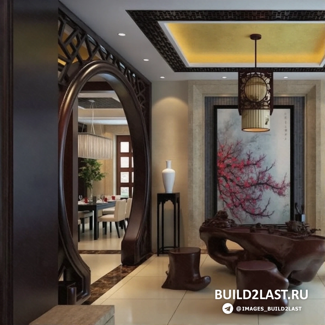 Гостиная в восточном и этническом стиле с коваными изделиями и плетеной мебелью