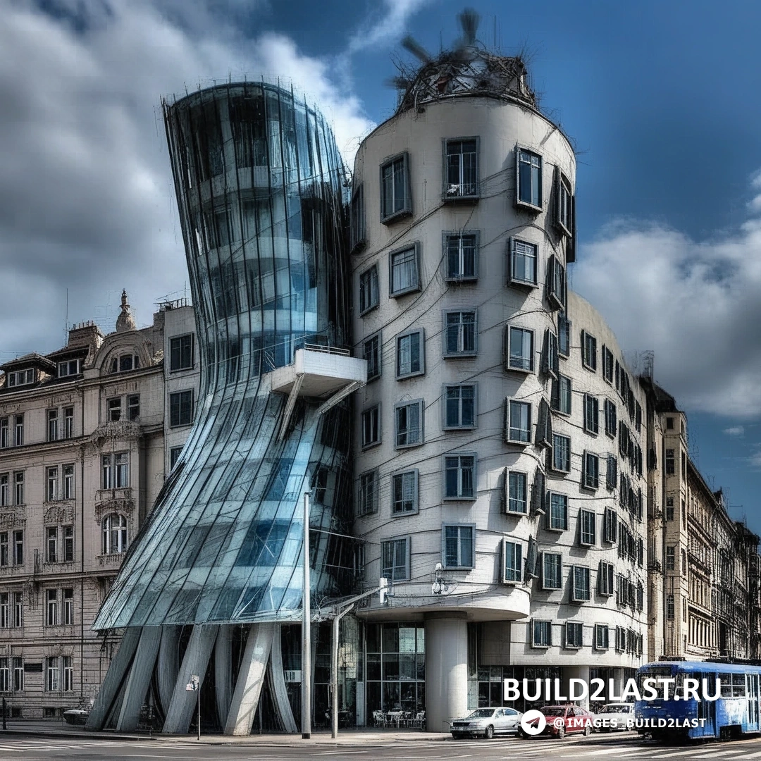 Музей в Миннеаполисе, США, спроектированный Фрэнком Гери, представляет собой пример деконструктивизма и постмодернизма.