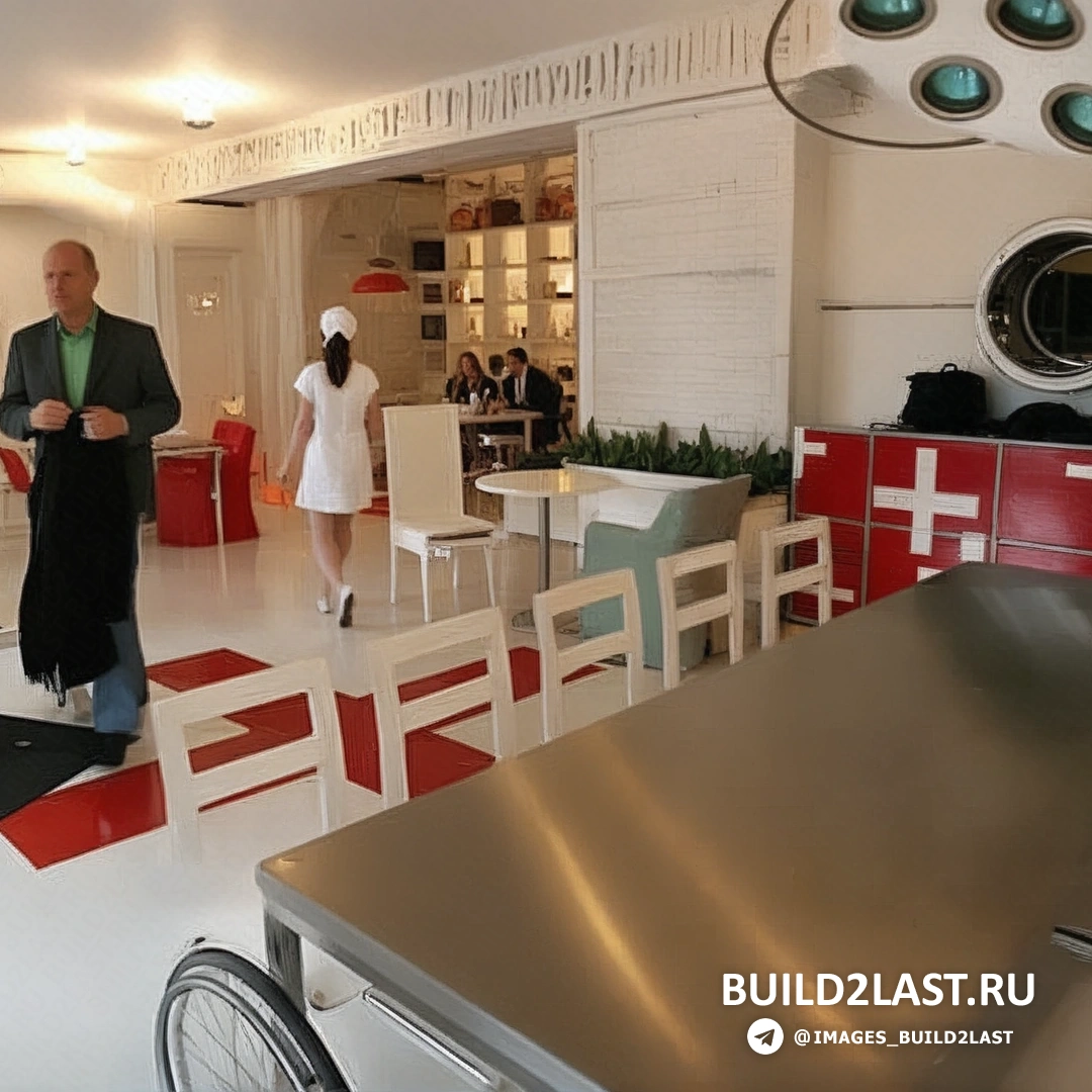 Простой белый интерьер ресторана в Риге, Латвия. Современный стиль кафе или бара.