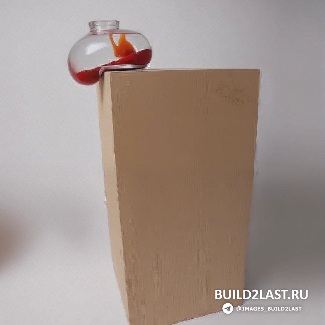 Ракурс с аквариумом, установленных в углу комнаты, с эффектом «сползания» в нижнюю часть стенки