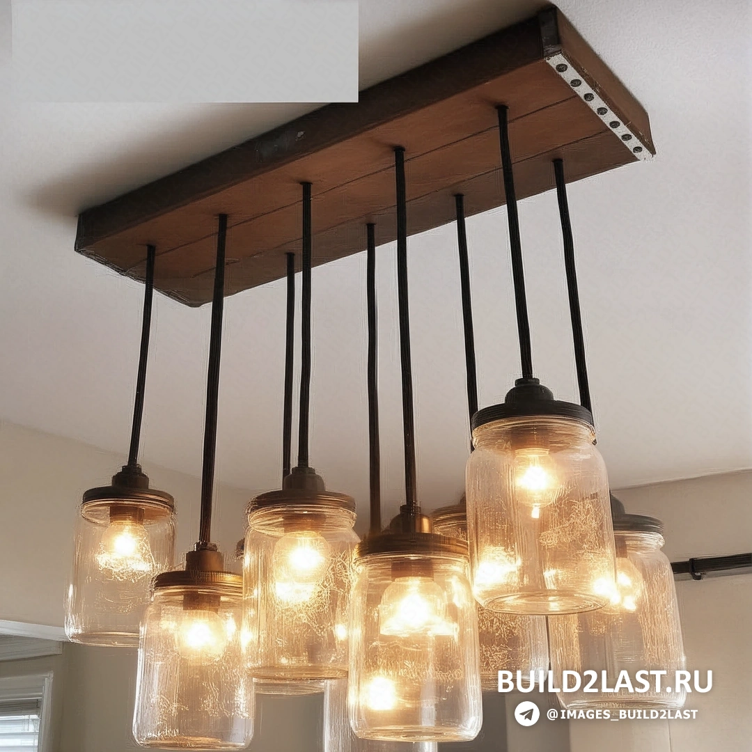 Светильник, выполненный из натуральных материалов, таких как дерево и лен