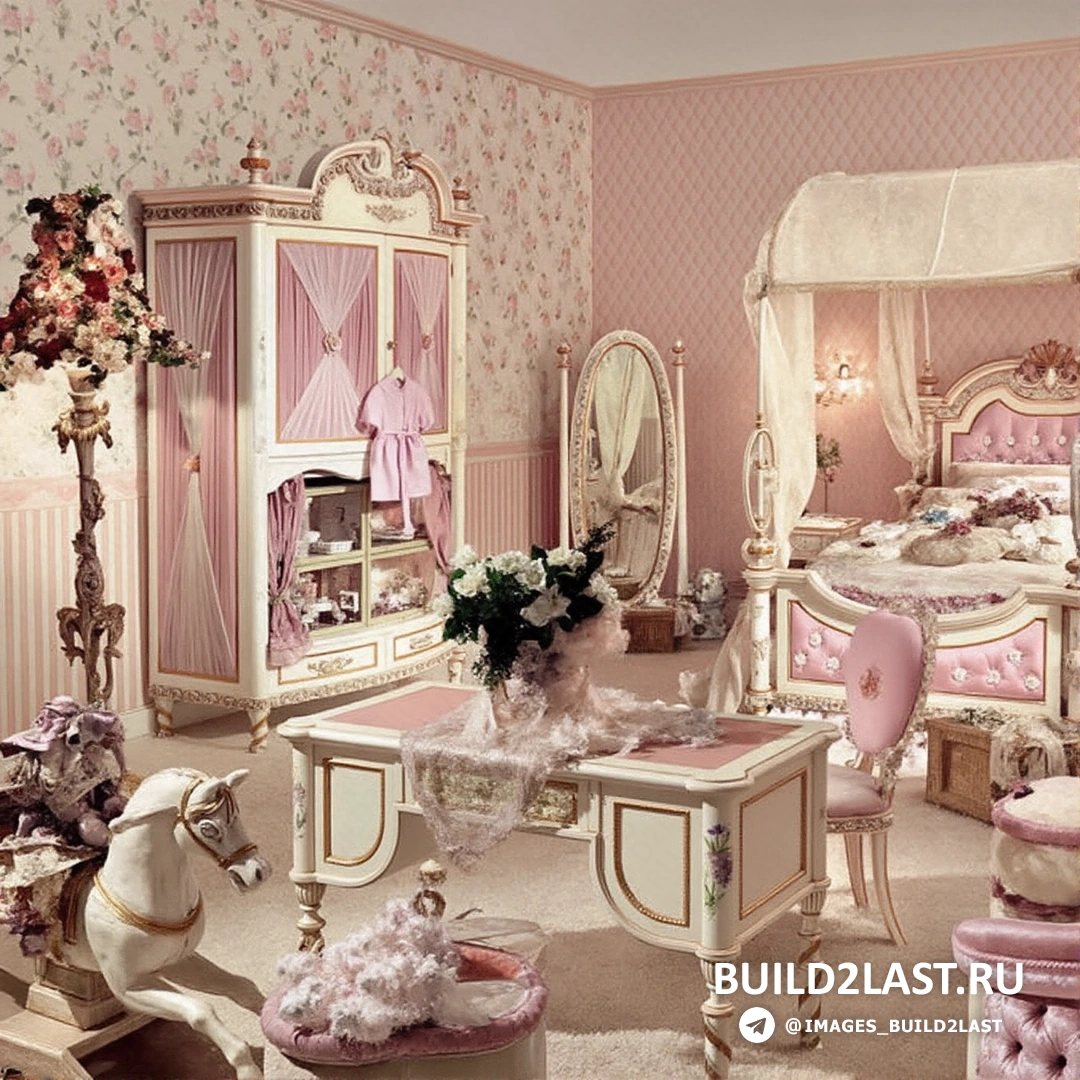 Витиеватые зеркала и карнизы в интерьере в стиле рококо